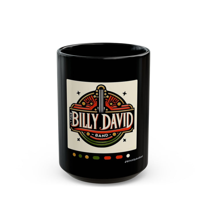 Billy David Band Ceramic Mug — Retro Guitar Logo Coffee Cup (11oz, 15oz)