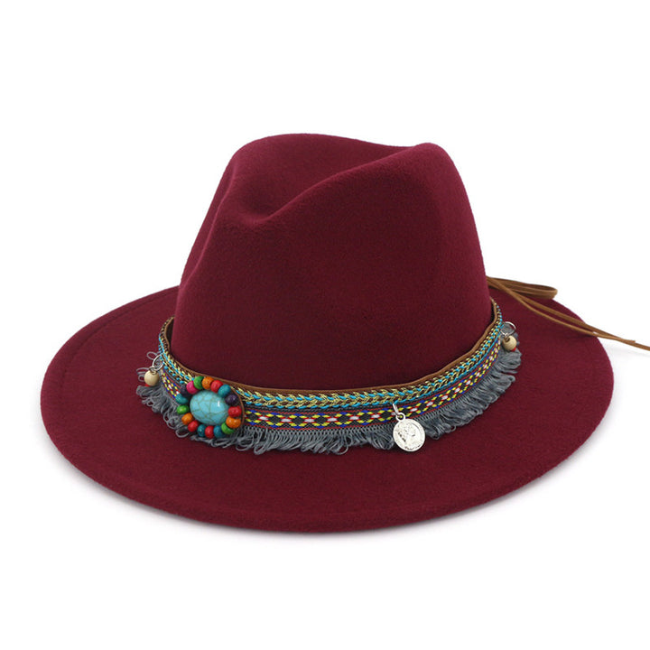 Retro flat brim hat