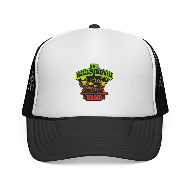 Trucker Cap — The Billy David Band Rasta Skull Logo Hat