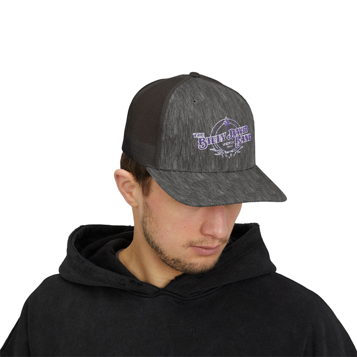 Trucker Cap — Blue Oxford Band Vintage Logo Snapback