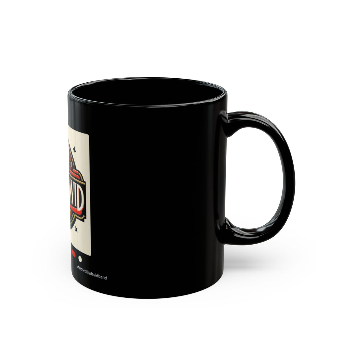Billy David Band Ceramic Mug — Retro Guitar Logo Coffee Cup (11oz, 15oz)