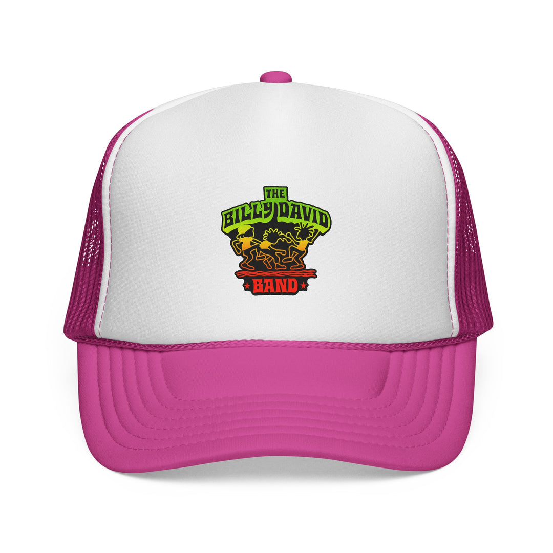 Trucker Cap — The Billy David Band Rasta Skull Logo Hat