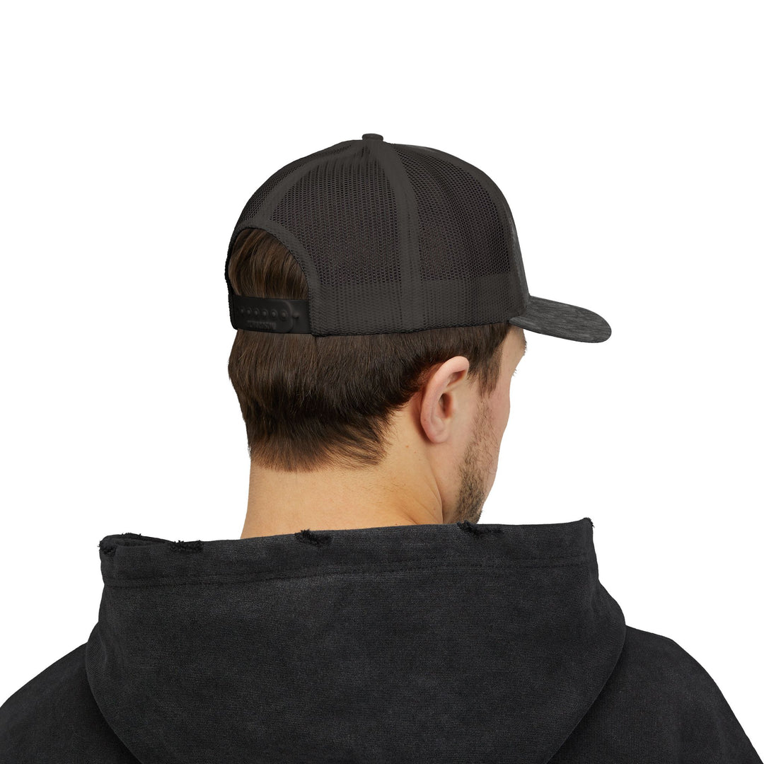 Trucker Cap — Blue Oxford Band Vintage Logo Snapback