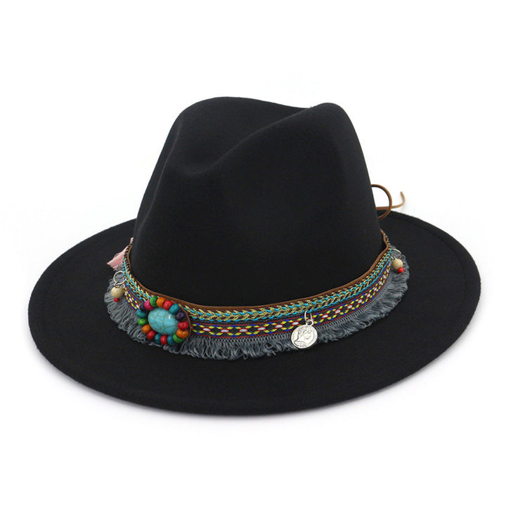 Retro flat brim hat