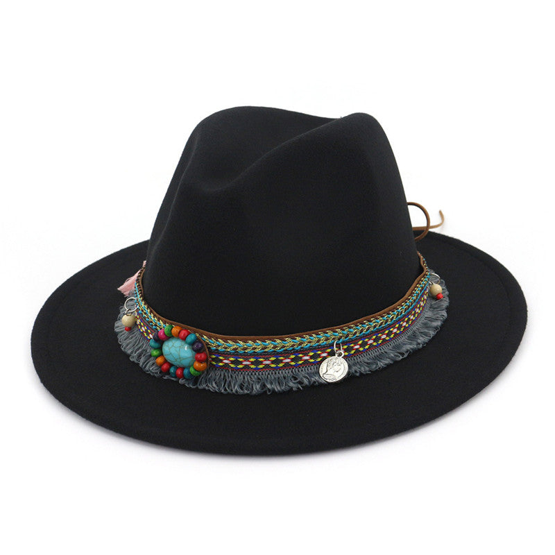 Retro flat brim hat