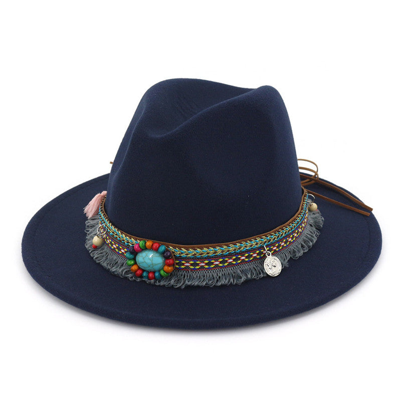 Retro flat brim hat
