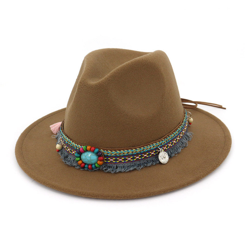 Retro flat brim hat