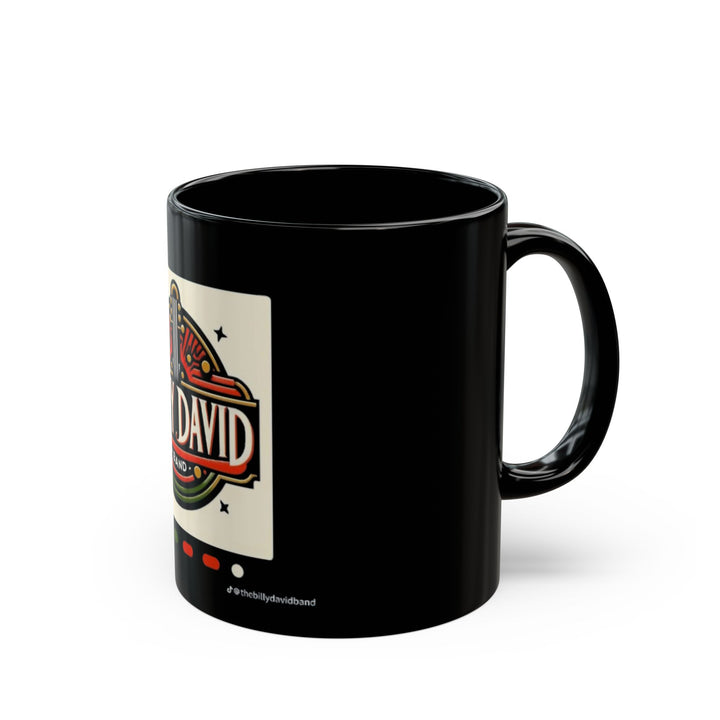 Billy David Band Ceramic Mug — Retro Guitar Logo Coffee Cup (11oz, 15oz)