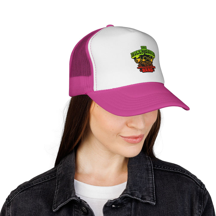 Trucker Cap — The Billy David Band Rasta Skull Logo Hat