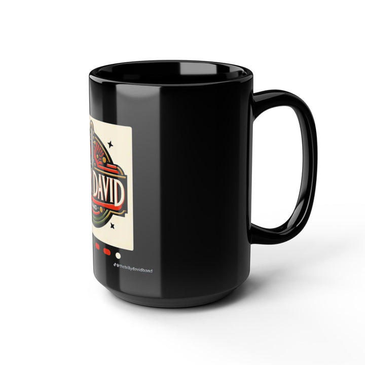 Billy David Band Ceramic Mug — Retro Guitar Logo Coffee Cup (11oz, 15oz)