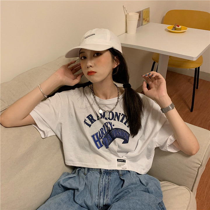 Short hyuna style short sleeve t-shirt