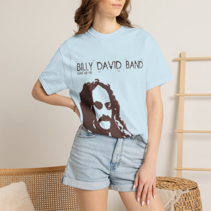 Band Graphic T-Shirt - 'Billy David Band' Vintage Portrait Tee