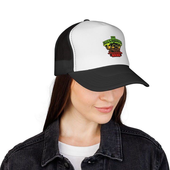 Trucker Cap — The Billy David Band Rasta Skull Logo Hat