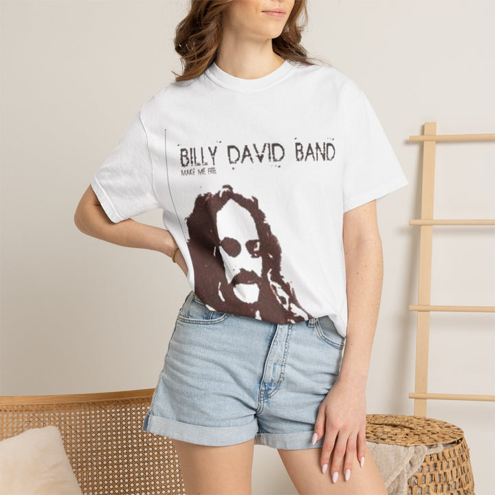 Band Graphic T-Shirt - 'Billy David Band' Vintage Portrait Tee
