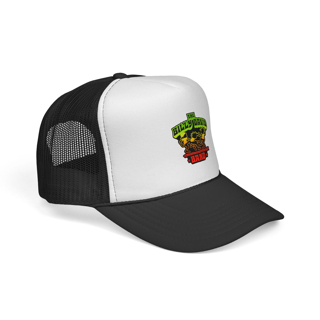 Trucker Cap — The Billy David Band Rasta Skull Logo Hat