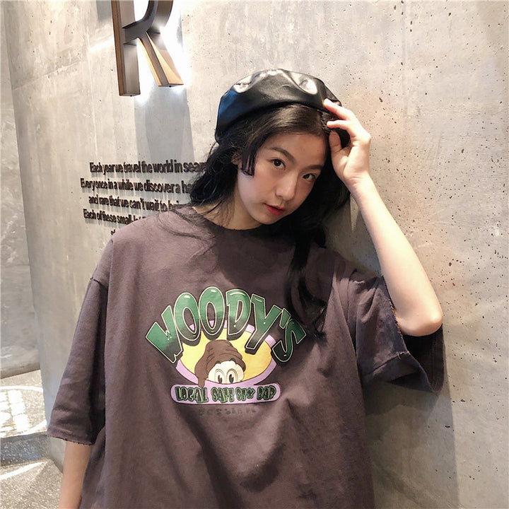 Oversized short sleeve t-shirt