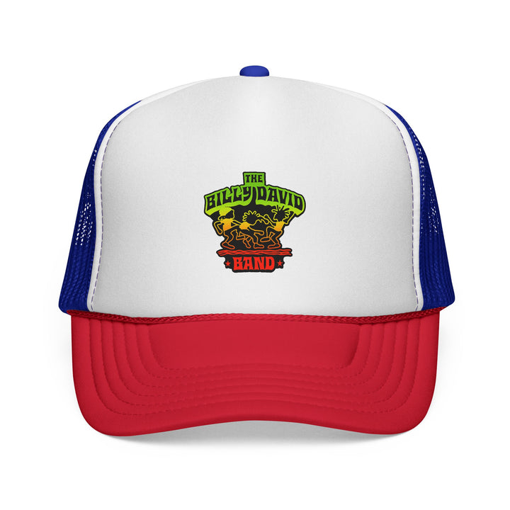 Trucker Cap — The Billy David Band Rasta Skull Logo Hat
