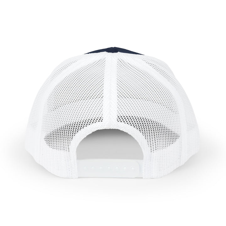 Trucker Cap — Blue Oxford Band Vintage Logo Snapback