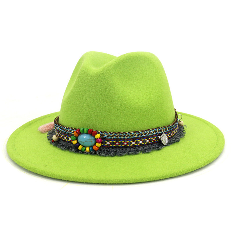 Retro flat brim hat