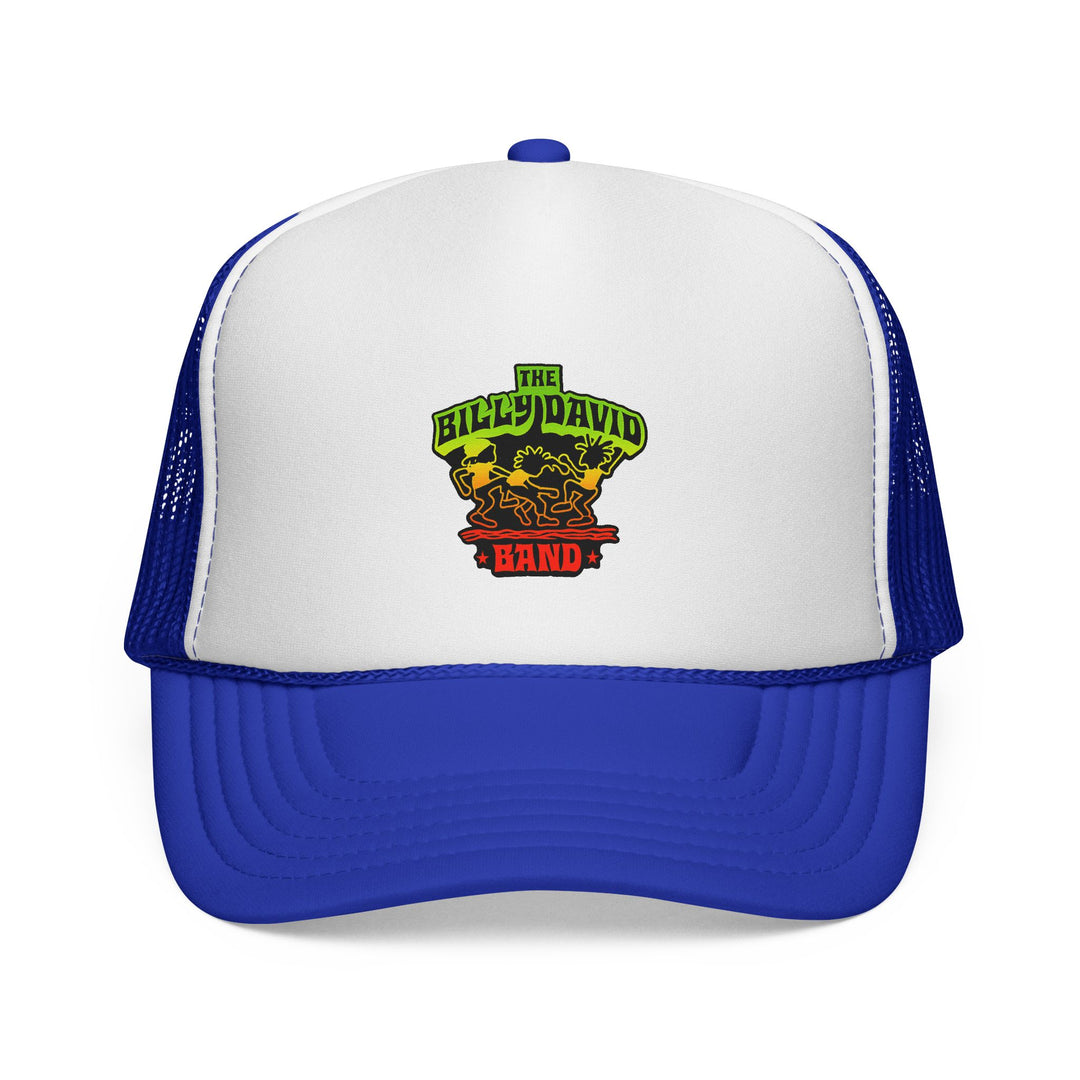 Trucker Cap — The Billy David Band Rasta Skull Logo Hat