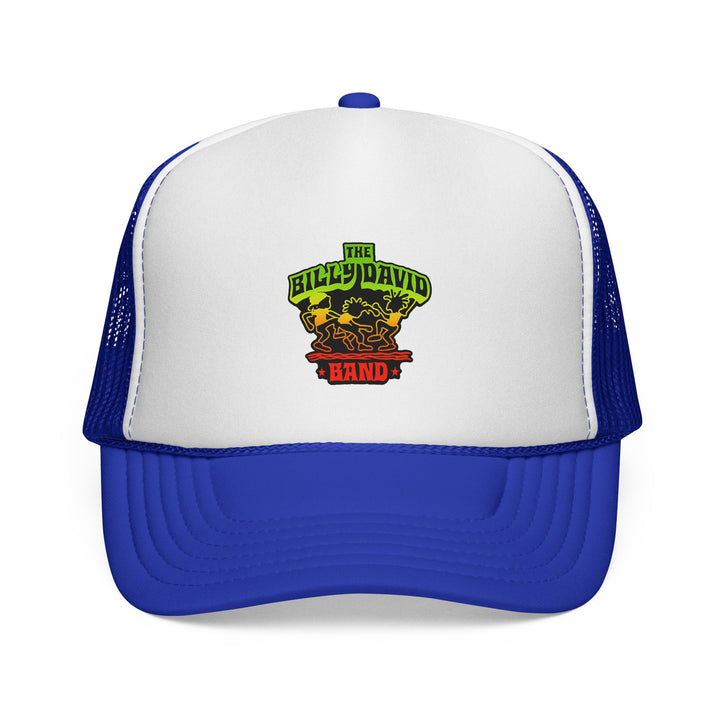 Trucker Cap — The Billy David Band Rasta Skull Logo Hat