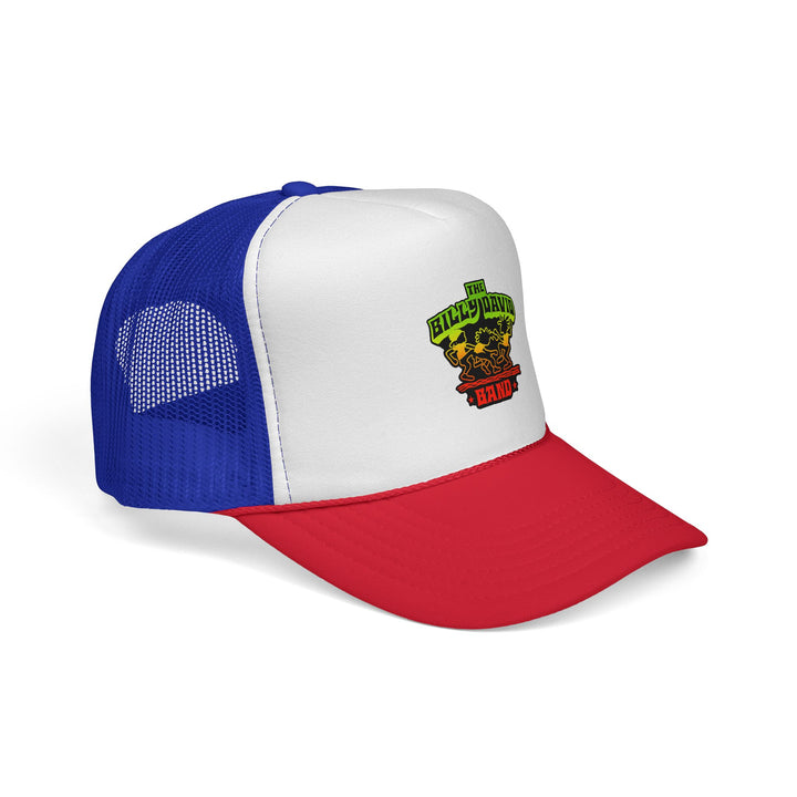 Trucker Cap — The Billy David Band Rasta Skull Logo Hat