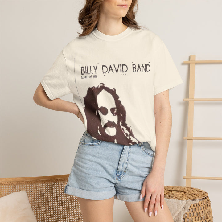 Band Graphic T-Shirt - 'Billy David Band' Vintage Portrait Tee