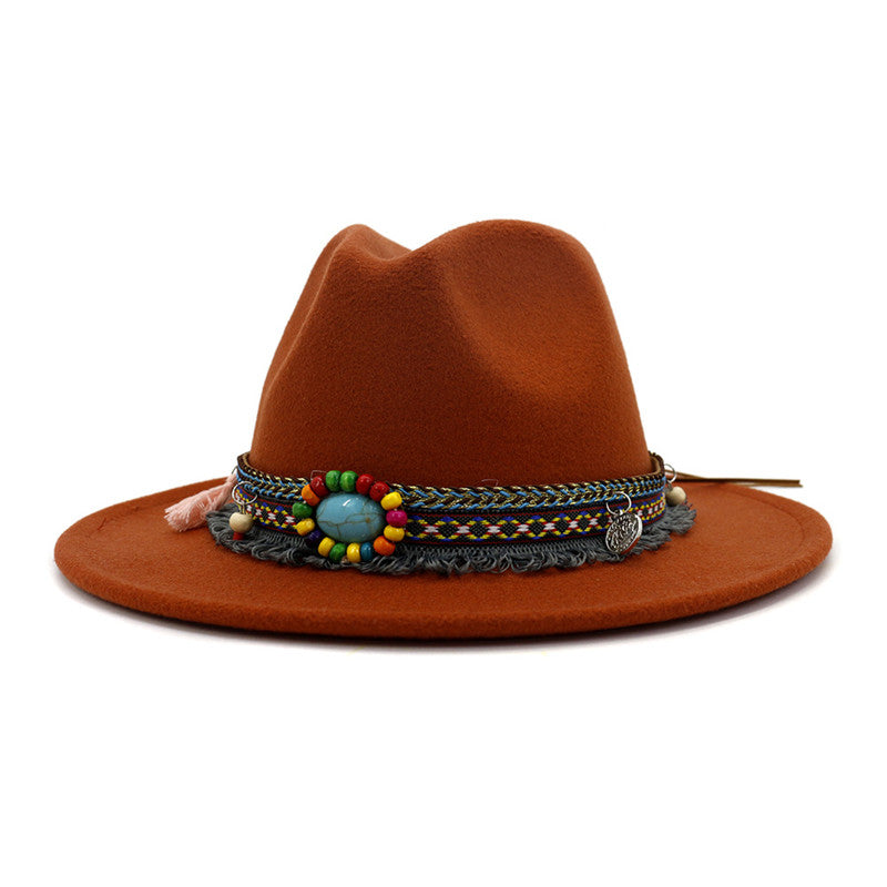 Retro flat brim hat