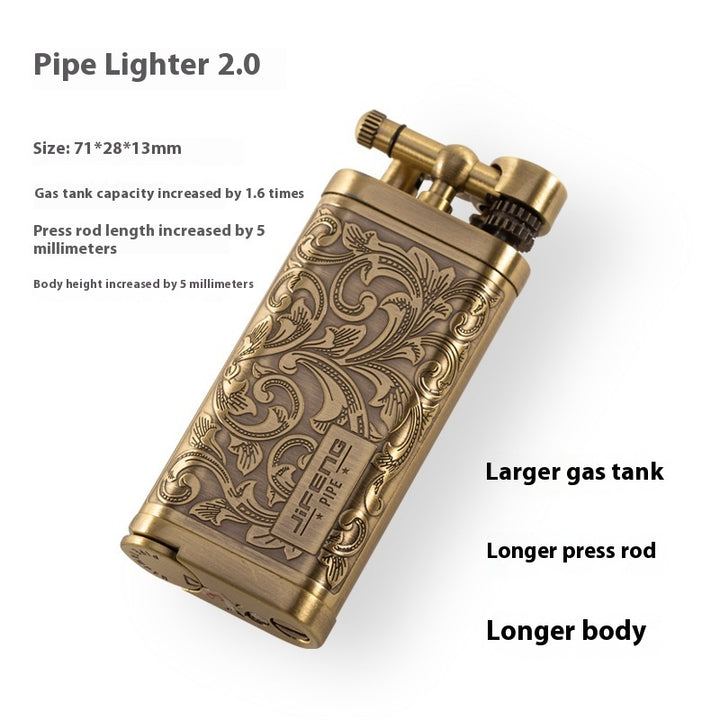 Cigar Lighter Embossed Vintage Cigarette Holder Smoke