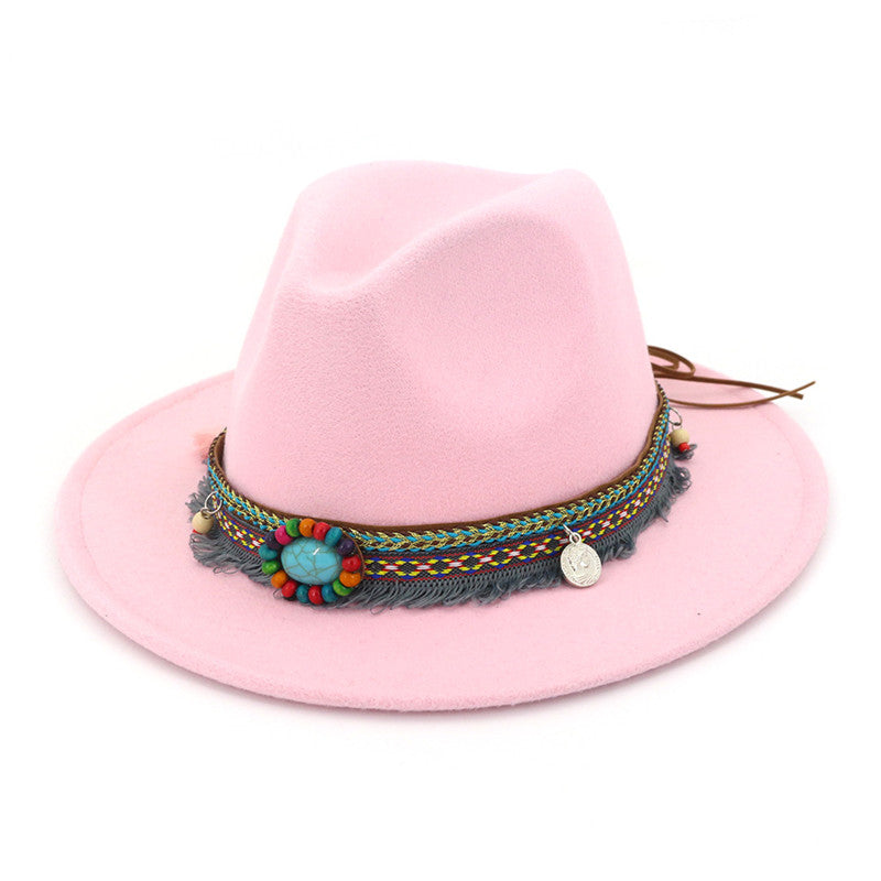 Retro flat brim hat