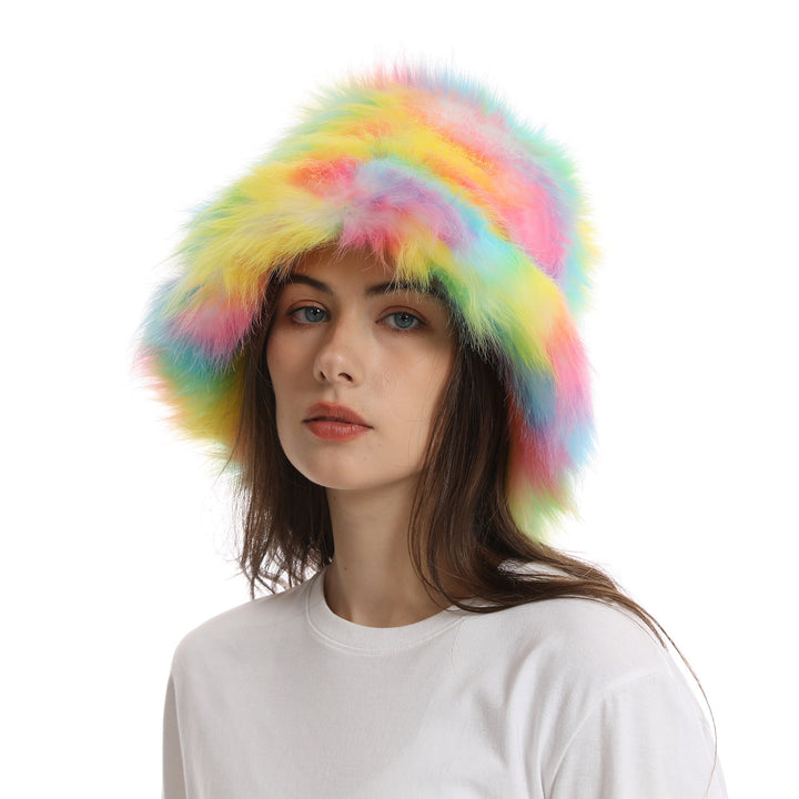 Women's Bucket Hat Warm Plush Hat