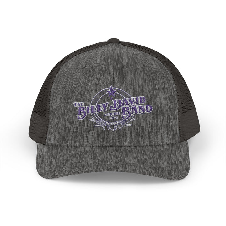 Trucker Cap — Blue Oxford Band Vintage Logo Snapback