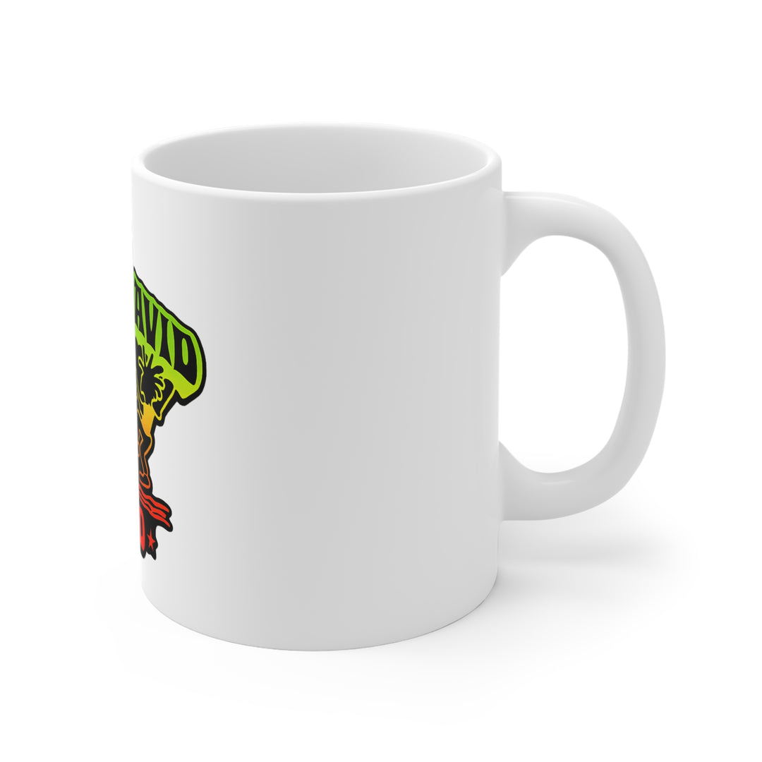 The Billy David Band Mug — Retro Reggae Logo 11oz Coffee Cup