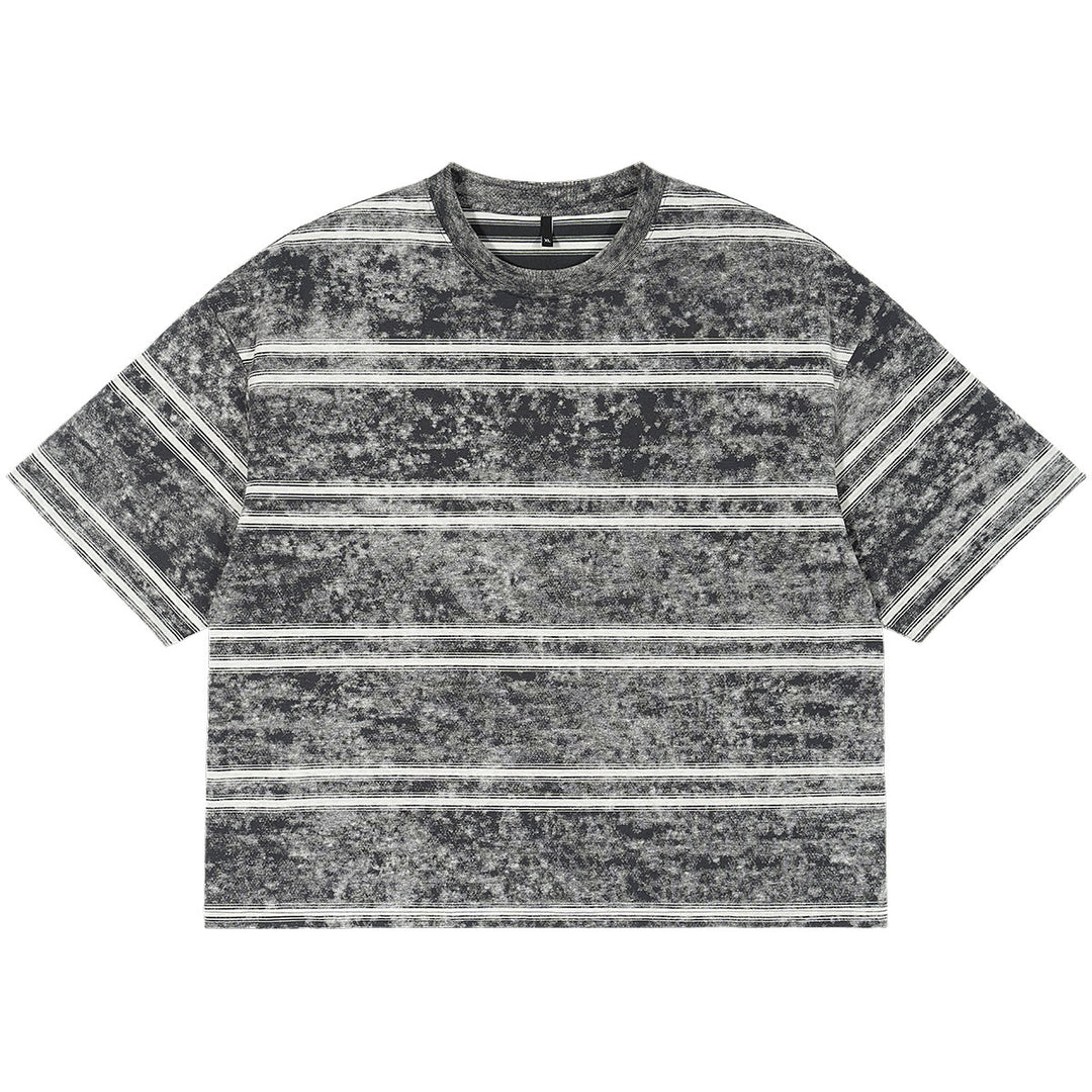 New Retro Style Striped T-shirt Loose