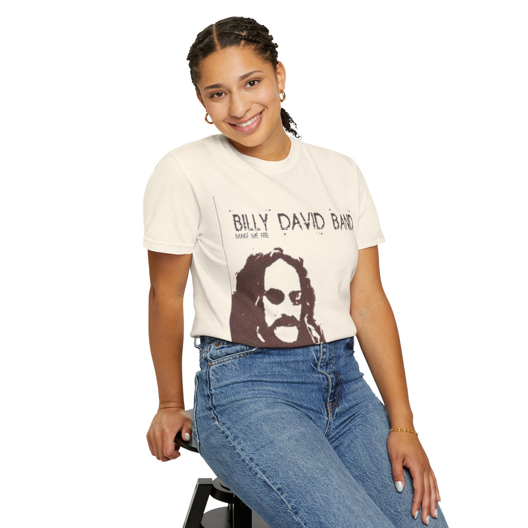Band Graphic T-Shirt - 'Billy David Band' Vintage Portrait Tee