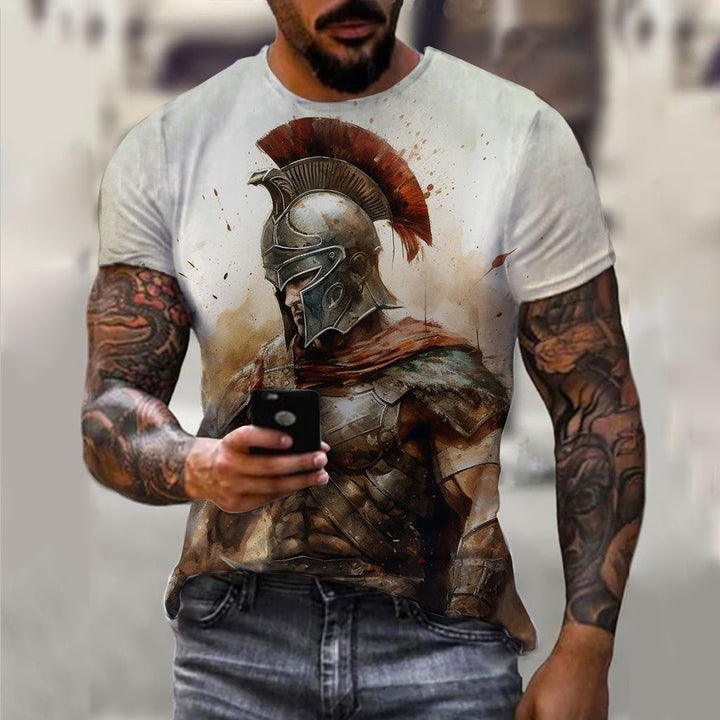 Men's 3D Pattern Vintage T-shirt