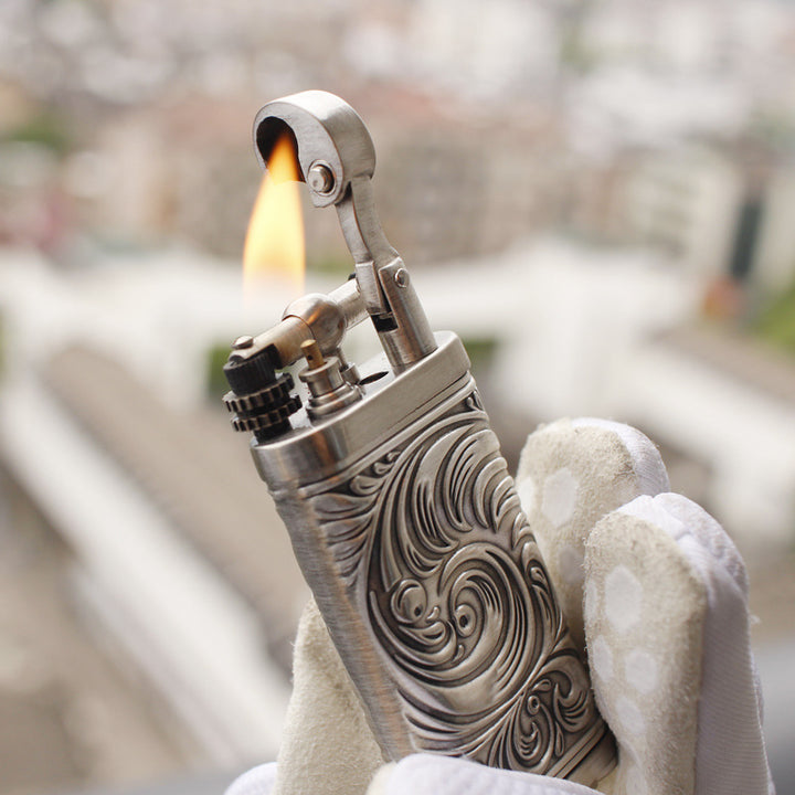 Cigar Lighter Embossed Vintage Cigarette Holder Smoke