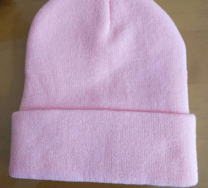 Lightning embroidery beanie