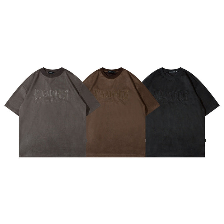 Men's Vintage Letter Embroidered T-shirt