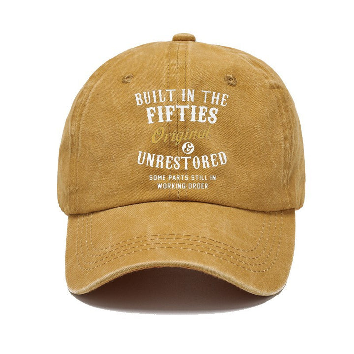 Washed Cotton Printed Distressed Vintage Dad Men's Baseball Cap