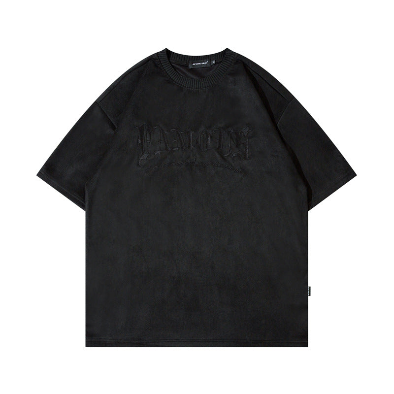 Men's Vintage Letter Embroidered T-shirt