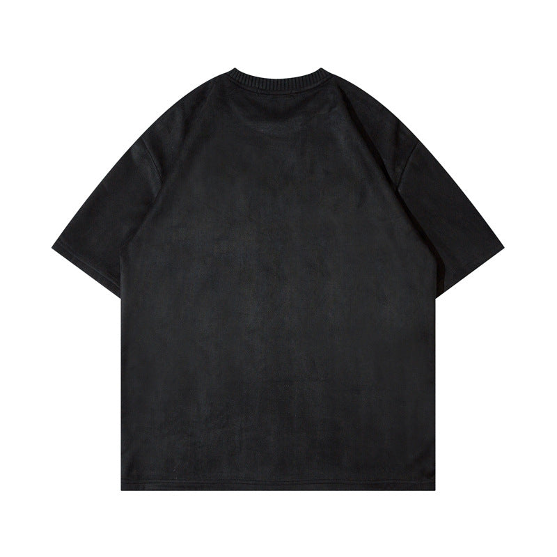 Men's Vintage Letter Embroidered T-shirt