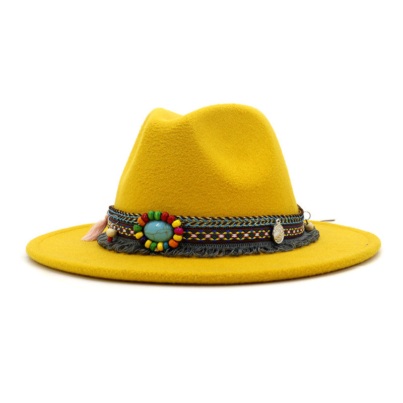 Retro flat brim hat