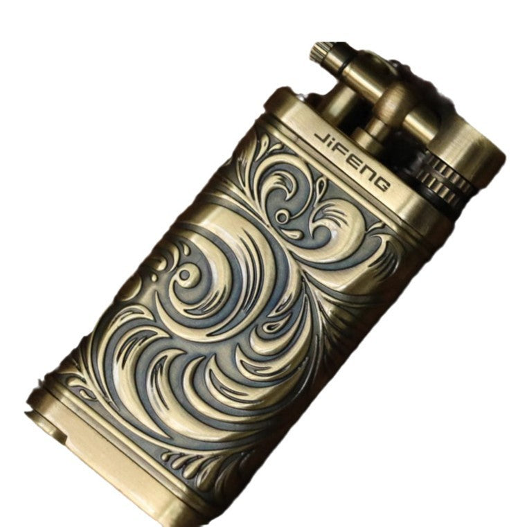 Cigar Lighter Embossed Vintage Cigarette Holder Smoke