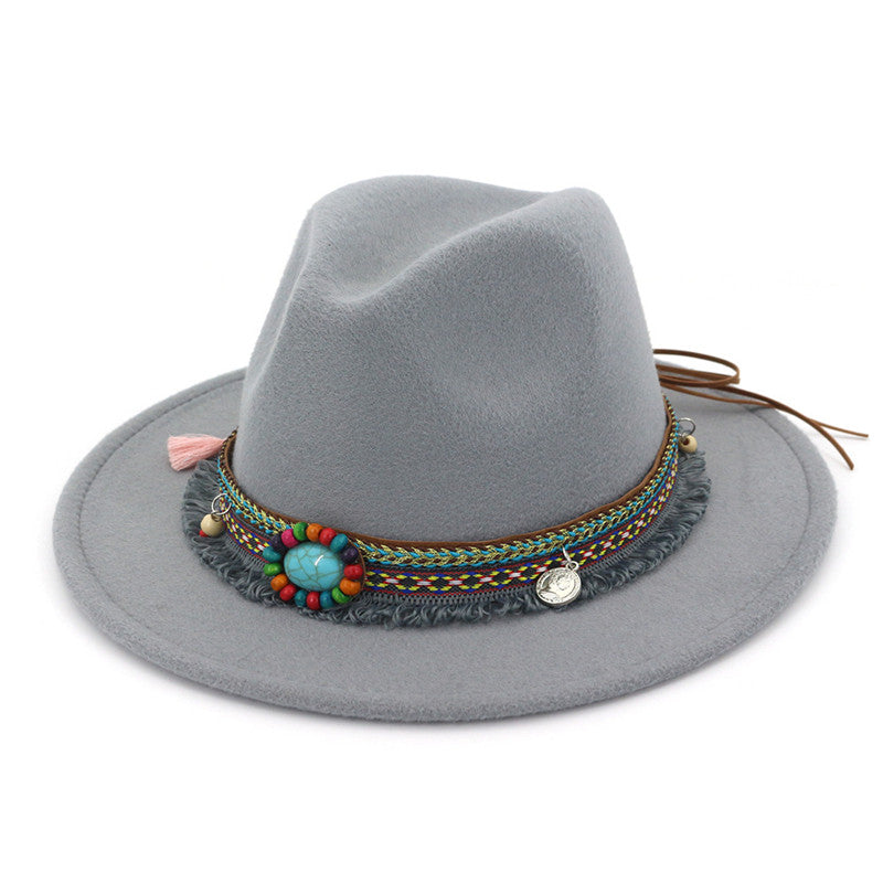 Retro flat brim hat