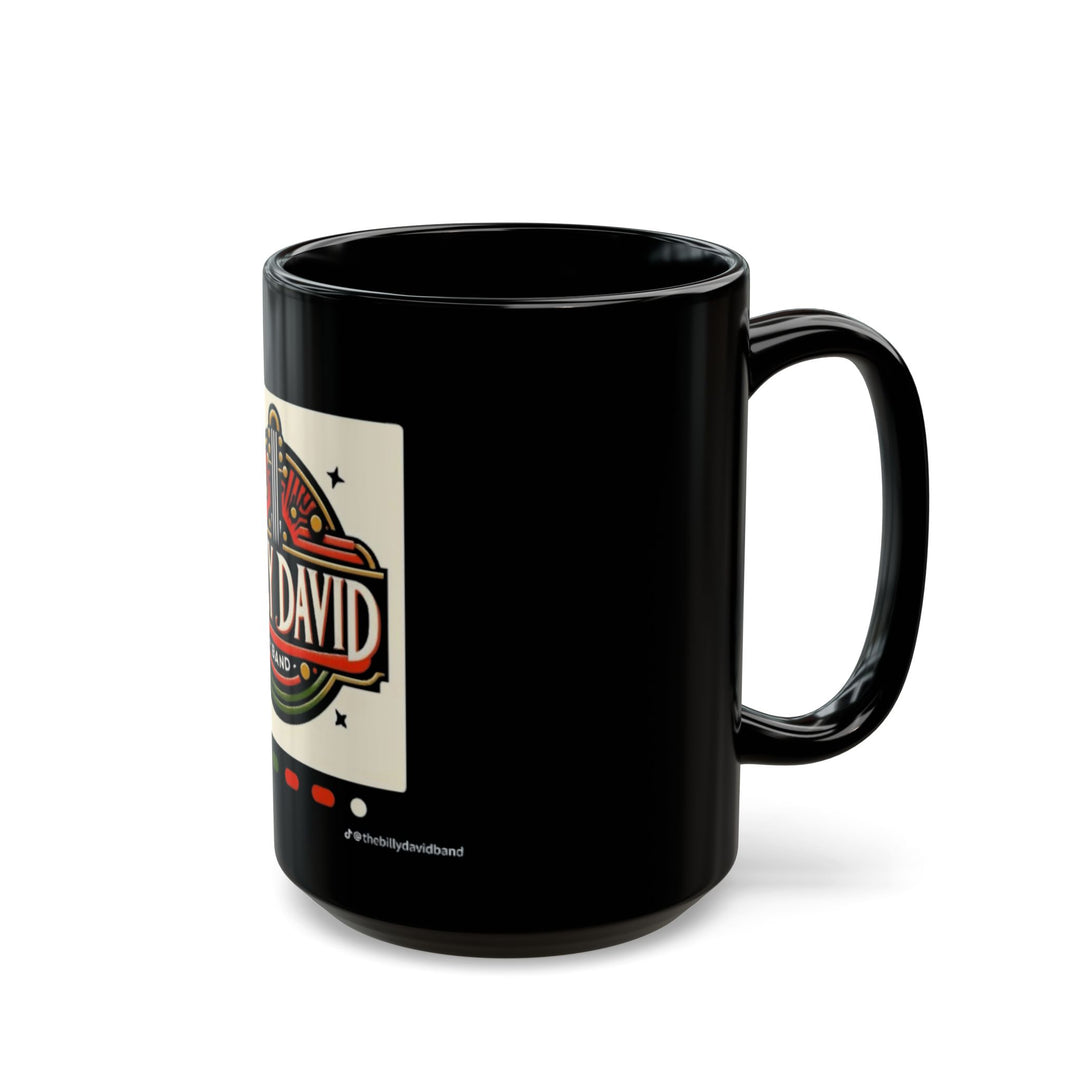 Billy David Band Ceramic Mug — Retro Guitar Logo Coffee Cup (11oz, 15oz)