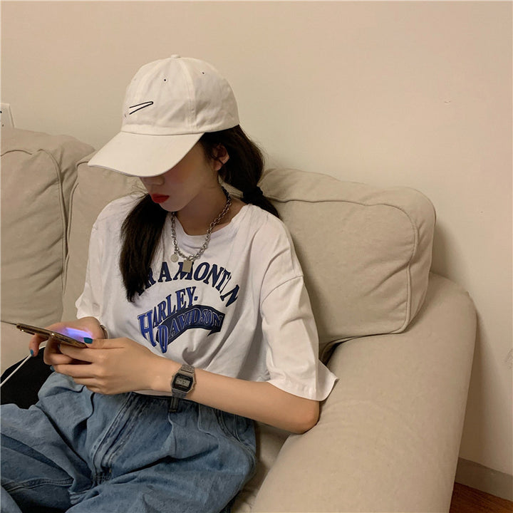 Short hyuna style short sleeve t-shirt