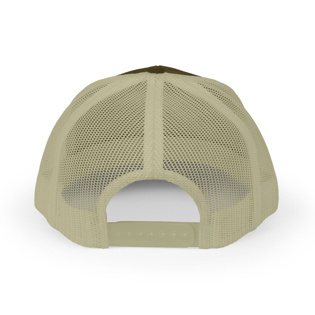 Trucker Cap — Blue Oxford Band Vintage Logo Snapback