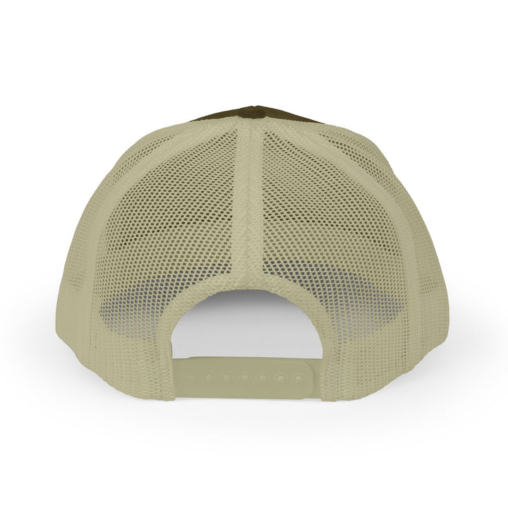 Trucker Cap — Blue Oxford Band Vintage Logo Snapback