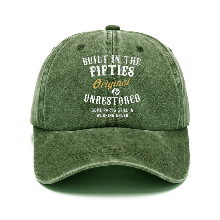 Washed Cotton Printed Distressed Vintage Dad Men's Baseball Cap